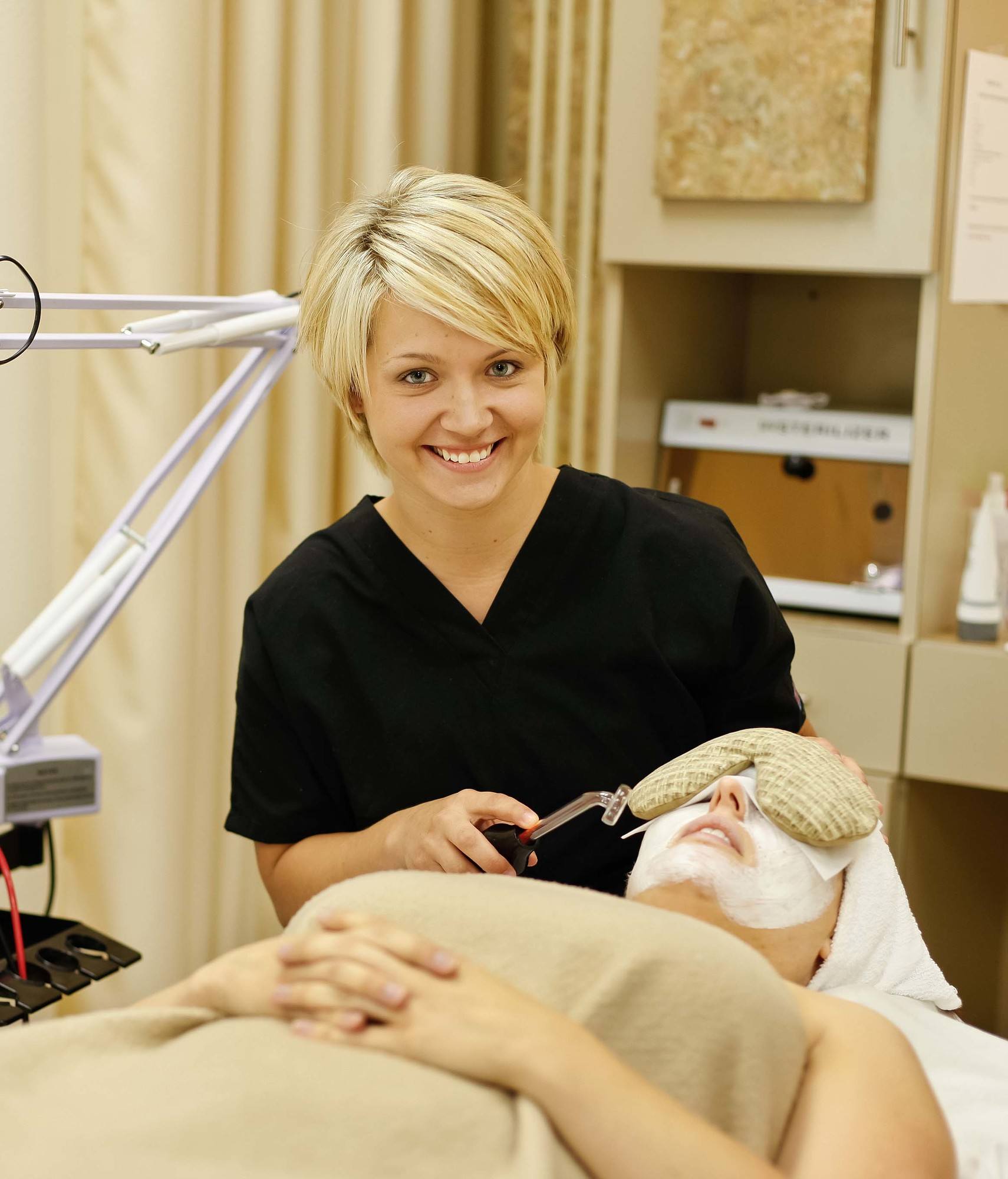 Radiologic Technology students using equipment