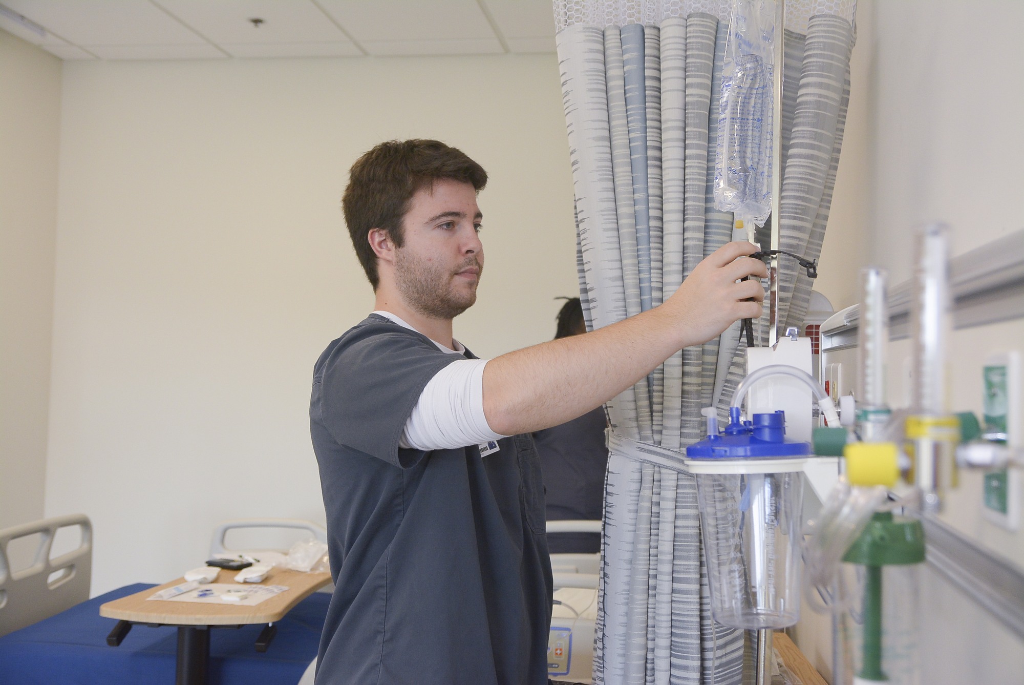 Radiologic Technology students taking an Xray