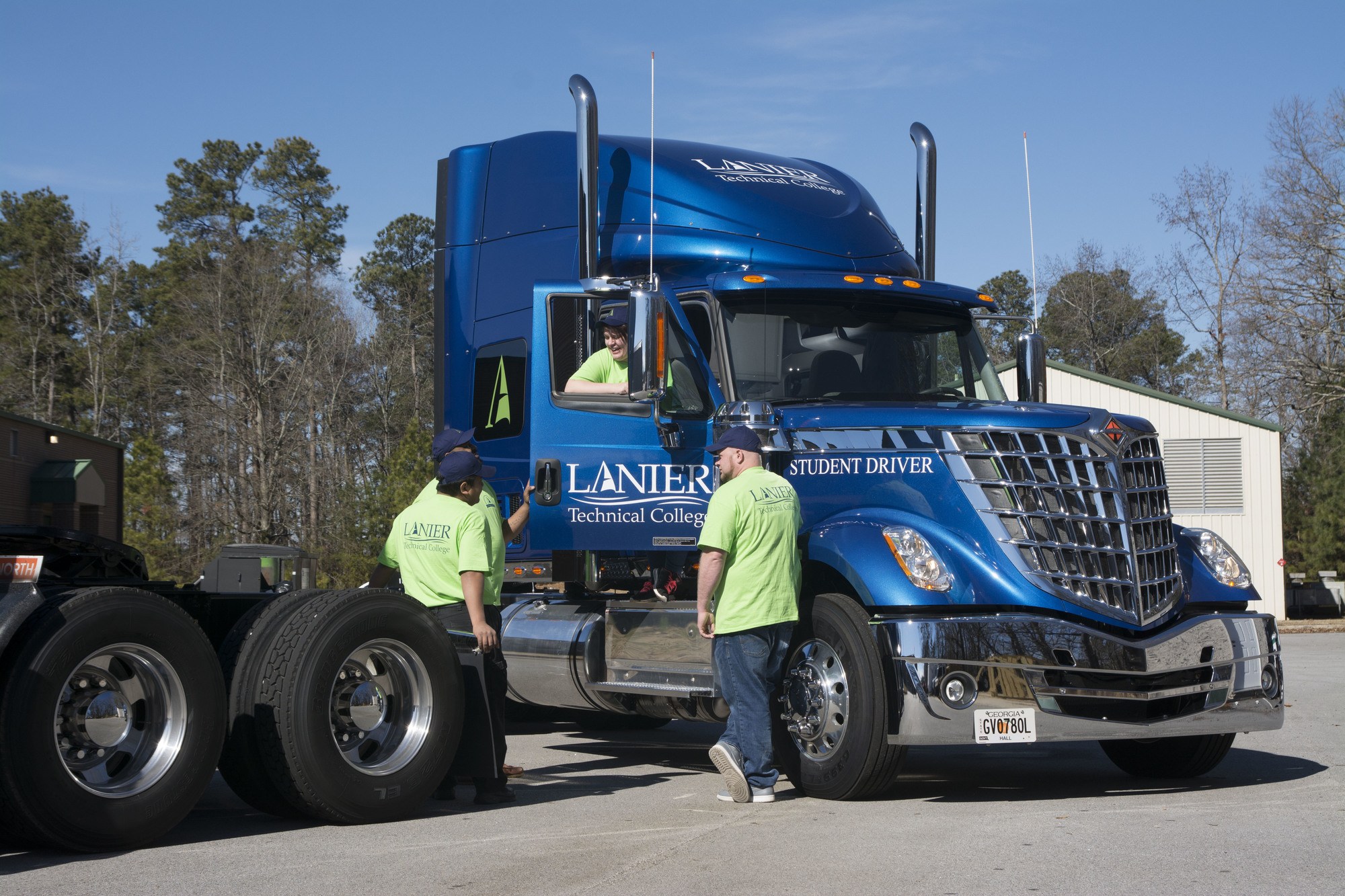 Students from Diesel Equipment Technology Program