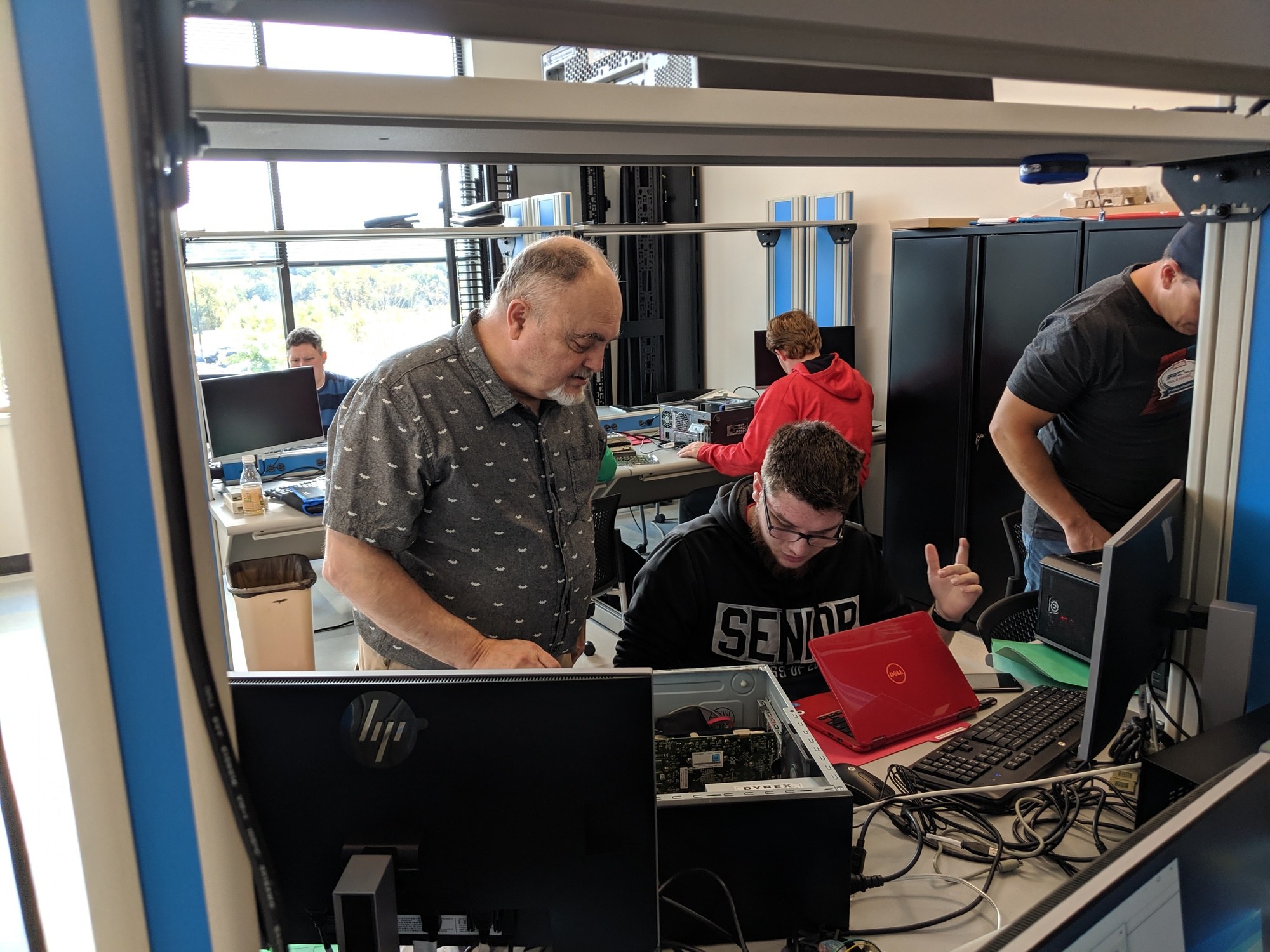 Students in Precision Machining and Manufacturing