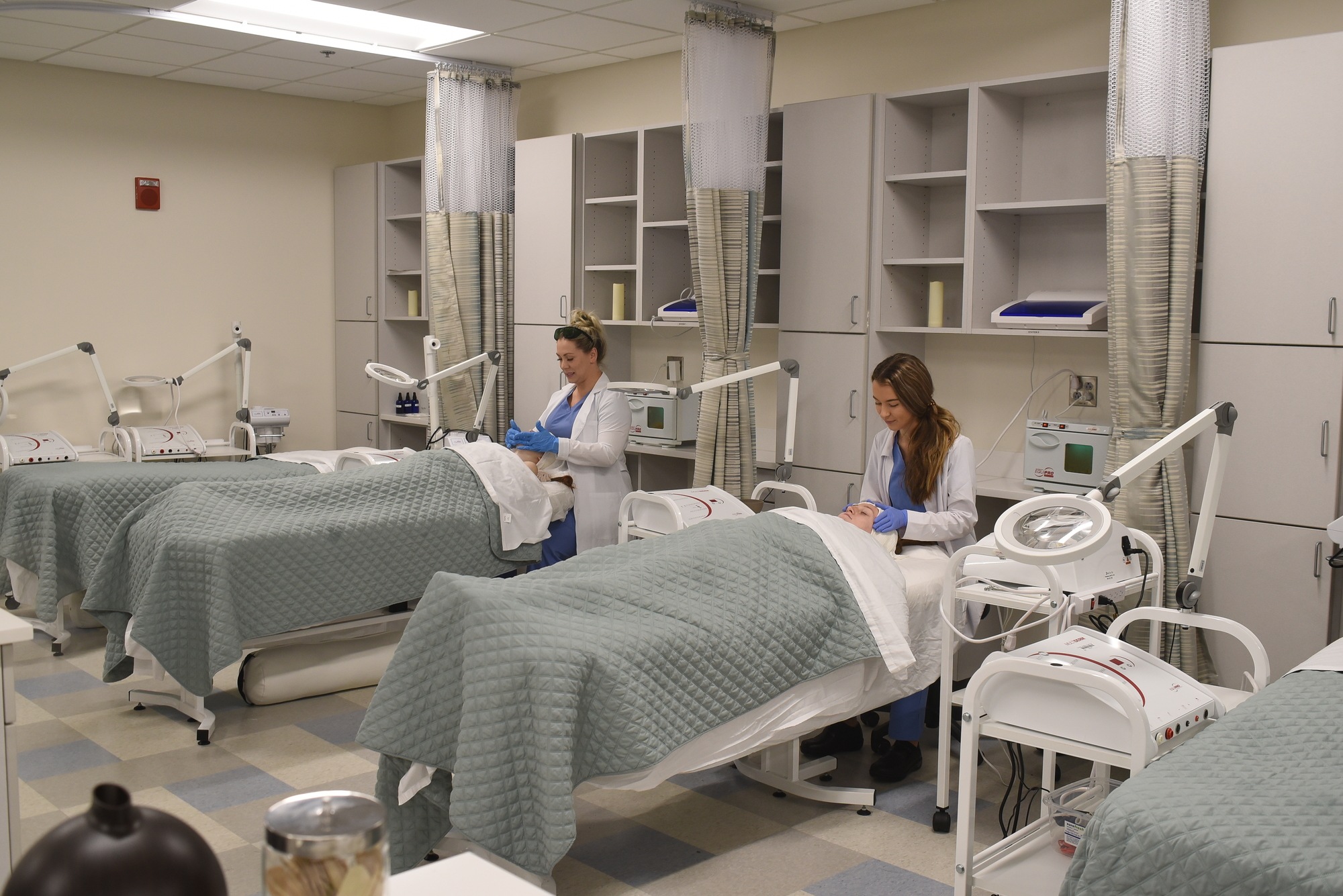 Radiologic Technology students taking an Xray