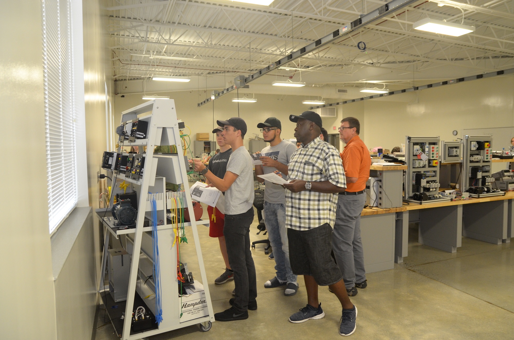 Students in Precision Machining and Manufacturing