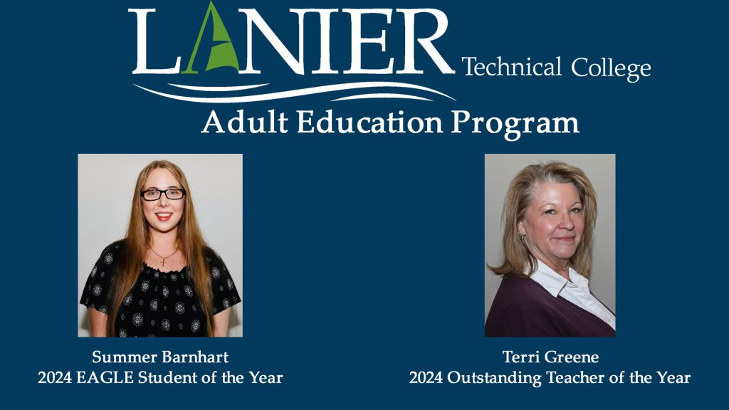 Lanier Tech Names 2024 Adult Education EAGLE Student and Outstanding Teacher of the Year