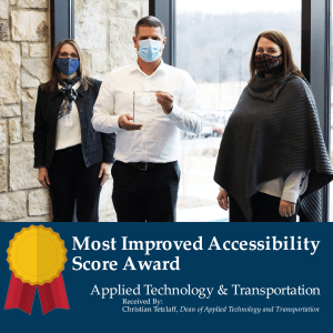 Most Improved Accessibility Score Award: Applied Technology & Transportation (ATT)