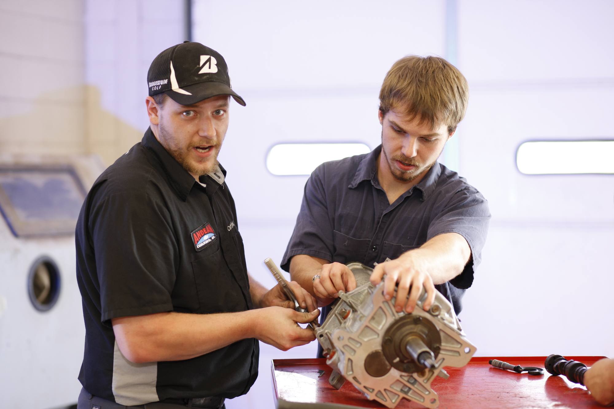 Students in Precision Machining and Manufacturing