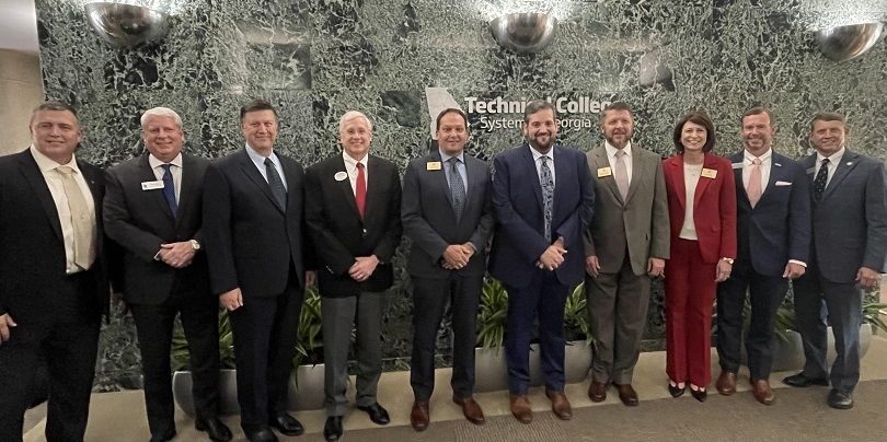 Pictured Left to Right: Mark Peevy, Doug Carter, Phil Sutton, Tim McDonald, Greg Trammell, Jason Lemley, Shannon Christian, Sharon Head, Trey Sheppard III, TCSG Commissioner, Greg Dozier.