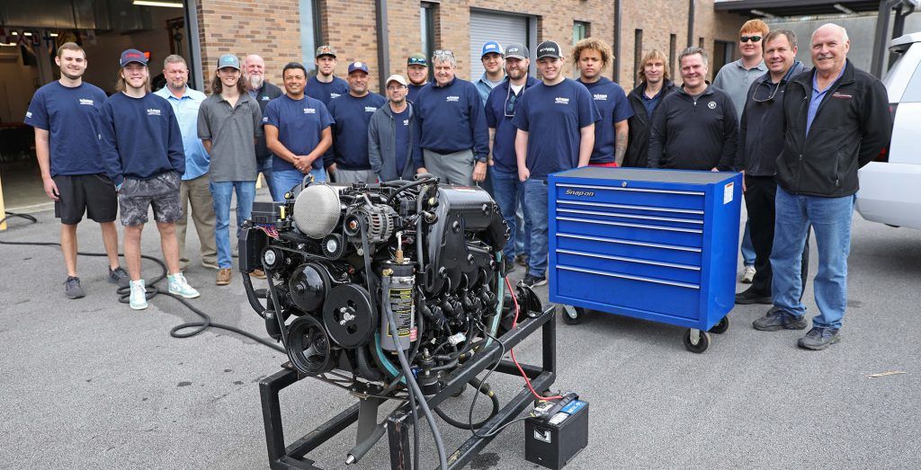 Pleasurecraft Donates Cutting-Edge Engine to Foundation for Marine Engine Technology Students