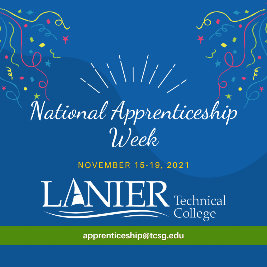 Lanier Technical College Celebrates 2021 National Apprenticeship Week