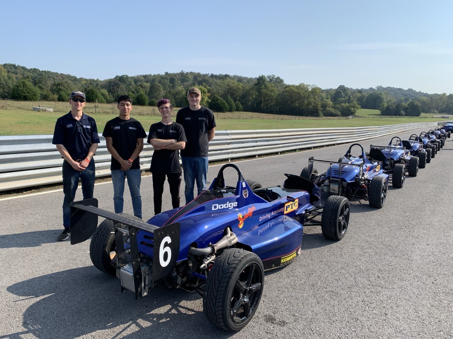 Motorsports Vehicle Technology Program Students at PTC Driving Academy