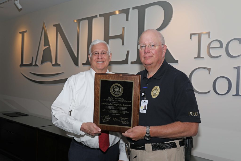 Lanier Tech Police Department Earns Full State of Georgia Certification